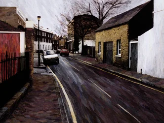 Circus Street (Next to the Cheeseboard), 2000 (pappersmosaikcollage)